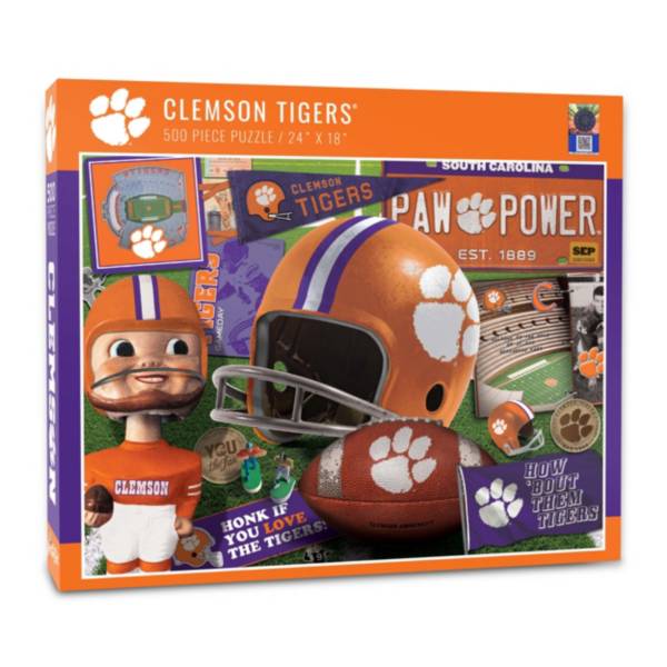 You The Fan Clemson Tigers Retro Series 500-Piece Puzzle