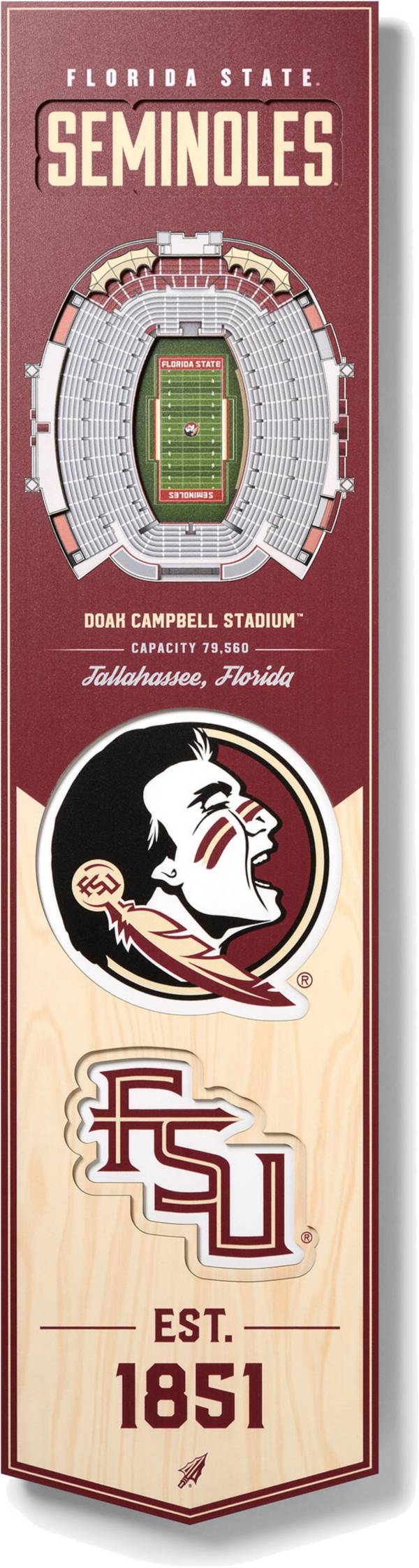 You The Fan Florida State Seminoles 8"x32" 3-D Banner