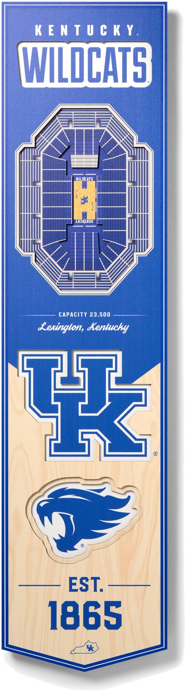 You The Fan Kentucky Wildcats 8"x32" 3-D Banner