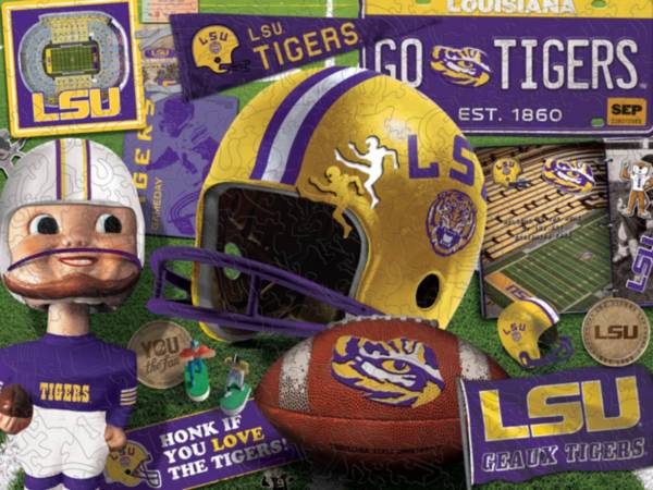 You The Fan LSU Tigers Wooden Puzzle