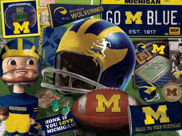 You The Fan Michigan Wolverines Wooden Puzzle