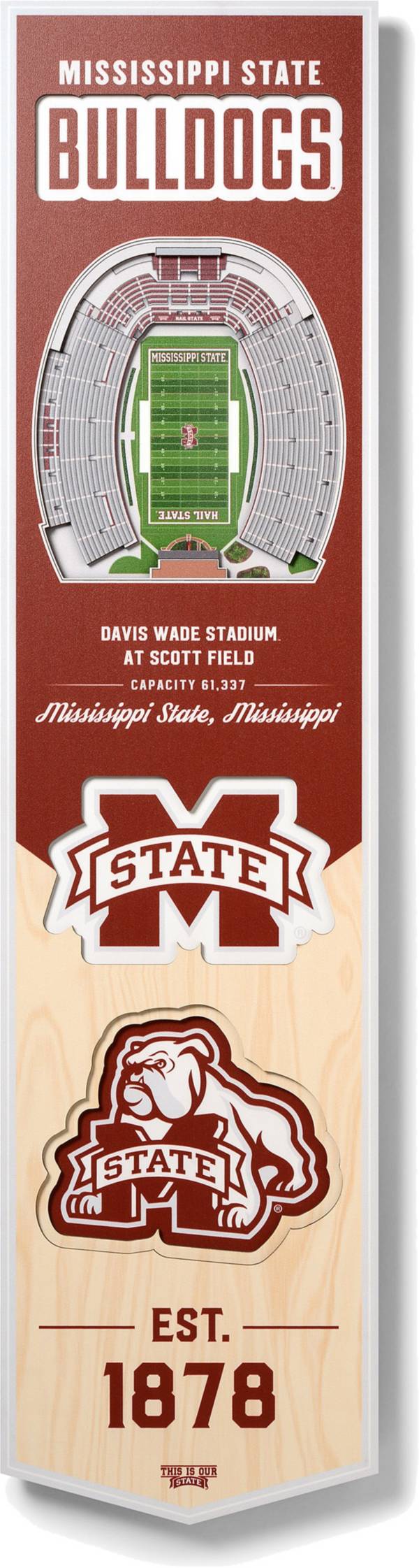 You The Fan Mississippi State Bulldogs 8"x32" 3-D Banner