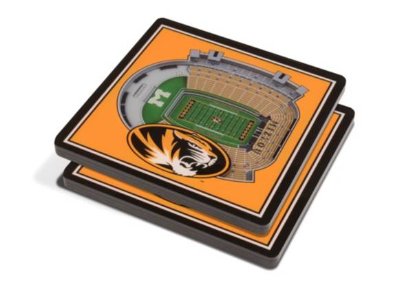 You the Fan Missouri Tigers Stadium View Coaster Set
