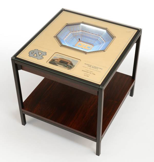 You The Fan North Carolina Tar Heels 25-Layer StadiumViews Lighted End Table