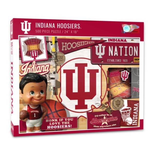 You The Fan Indiana Hoosiers Retro Series 500-Piece Puzzle