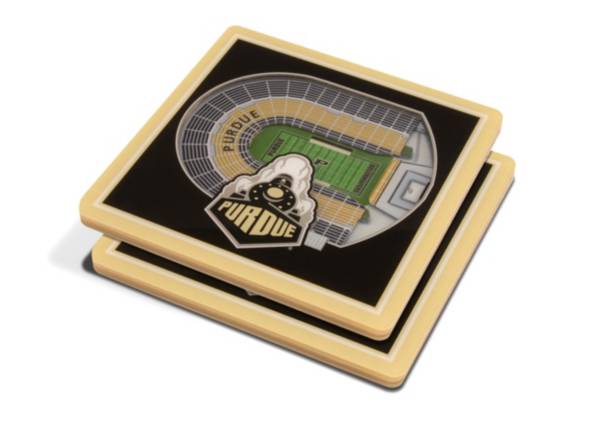 You the Fan Purdue Boilermakers Stadium View Coaster Set