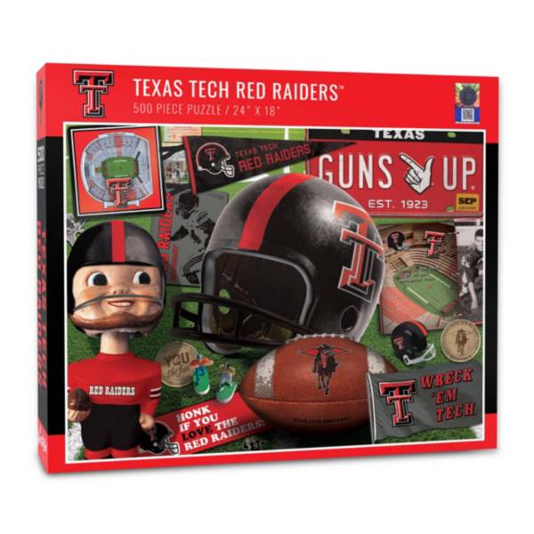 You The Fan Texas Tech Red Raiders Retro Series 500-Piece Puzzle