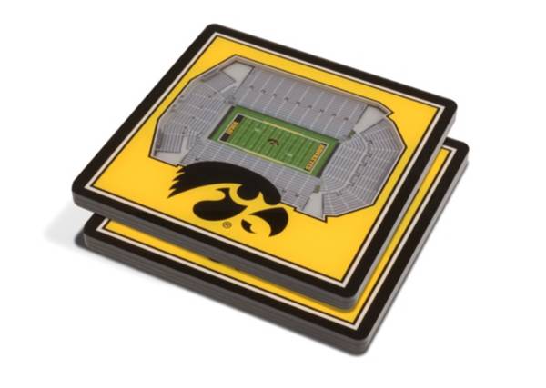 You the Fan Iowa Hawkeyes Stadium View Coaster Set