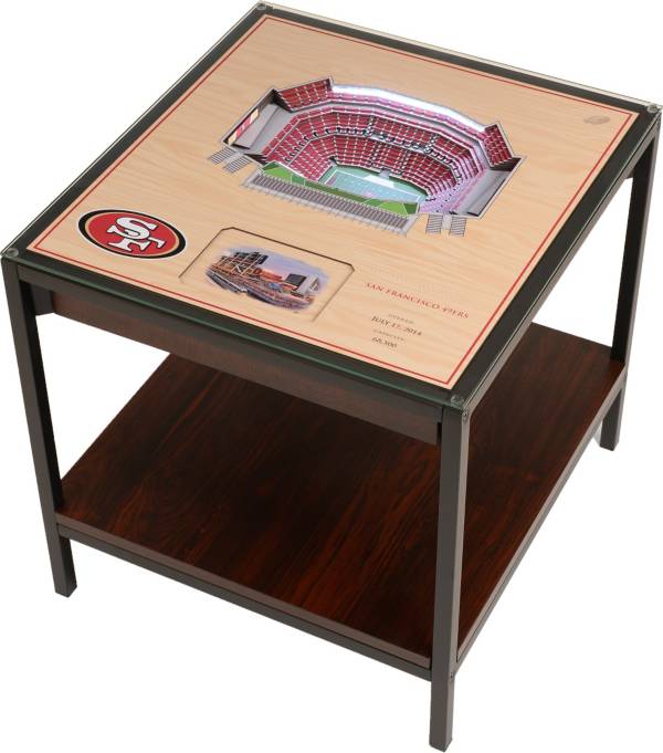 You The Fan San Francisco 49ers 25-Layer StadiumViews Lighted End Table product image