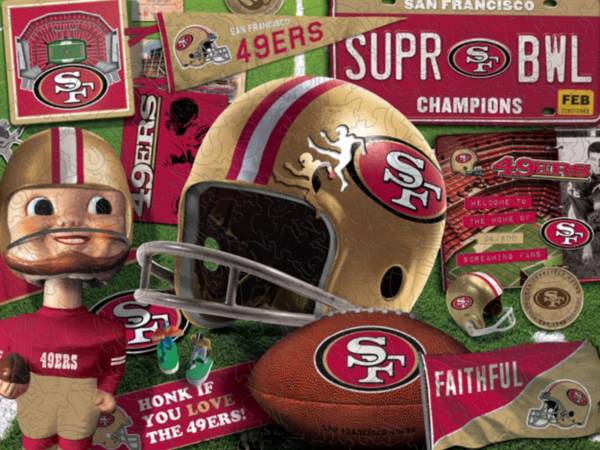 You The Fan San Francisco 49ers Wooden Puzzle