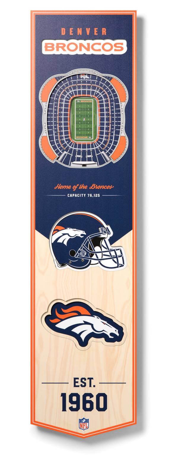 You The Fan Denver Broncos 8''x32'' 3-D Banner