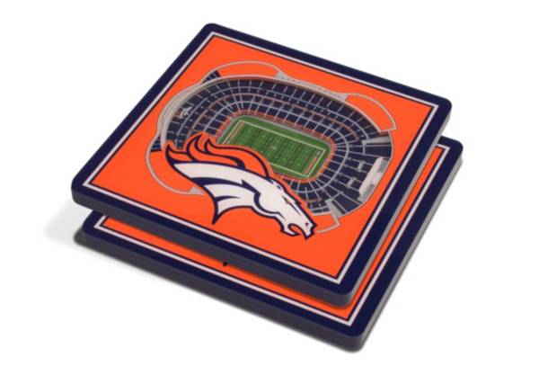 You the Fan Denver Broncos Stadium View Coaster Set