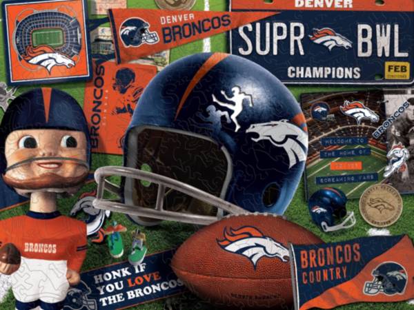 You The Fan Denver Broncos Wooden Puzzle