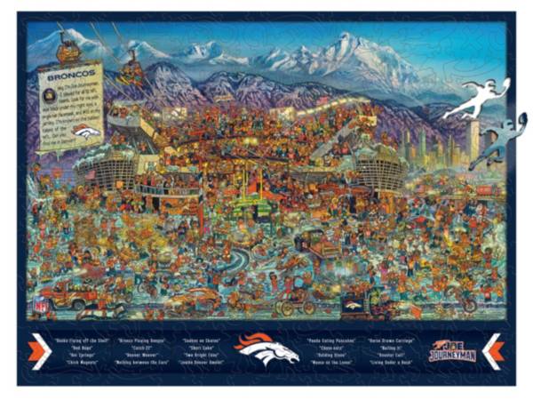 You The Fan Denver Broncos Wooden Puzzle