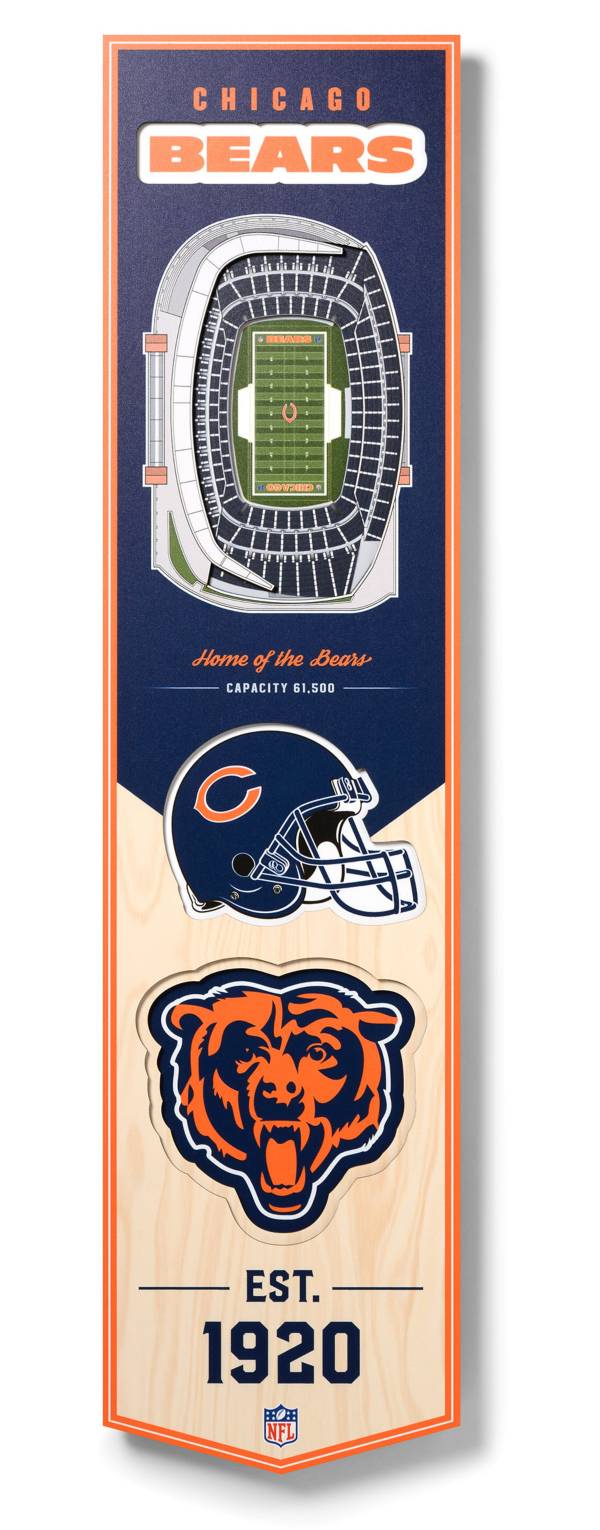 You The Fan Chicago Bears 8''x32'' 3-D Banner