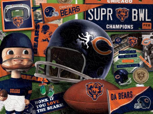 You The Fan Chicago Bears Wooden Puzzle