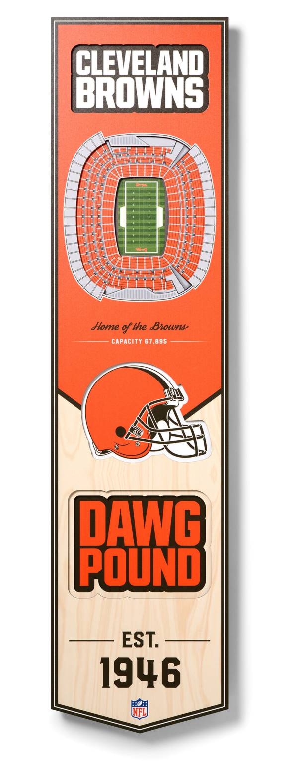 You The Fan Cleveland Browns 8''x32'' 3-D Banner