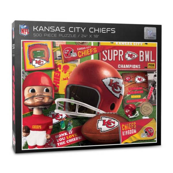 You The Fan Kansas City Chiefs Retro Series 500-Piece Puzzle