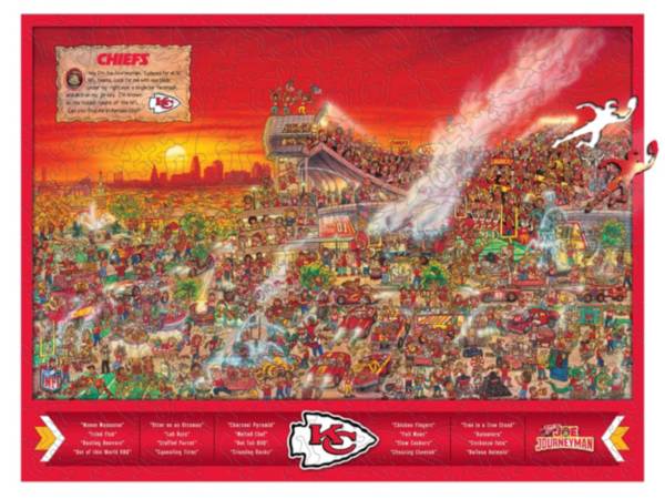 You The Fan Kansas City Chiefs Wooden Puzzle