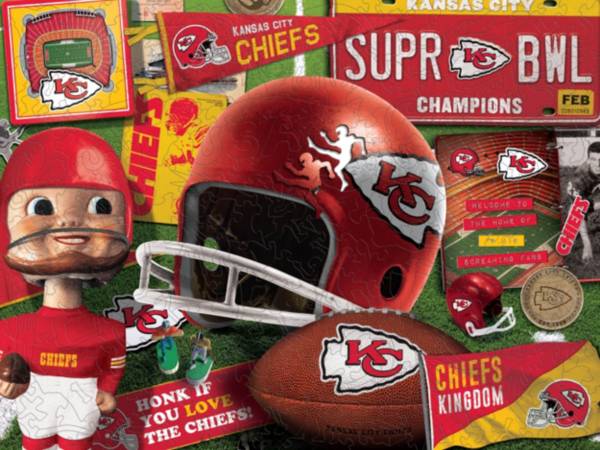 You The Fan Kansas City Chiefs Wooden Puzzle