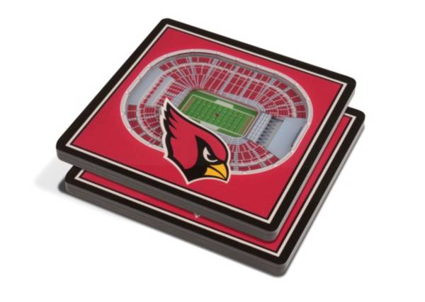 You the Fan Arizona Cardinals Stadium View Coaster Set