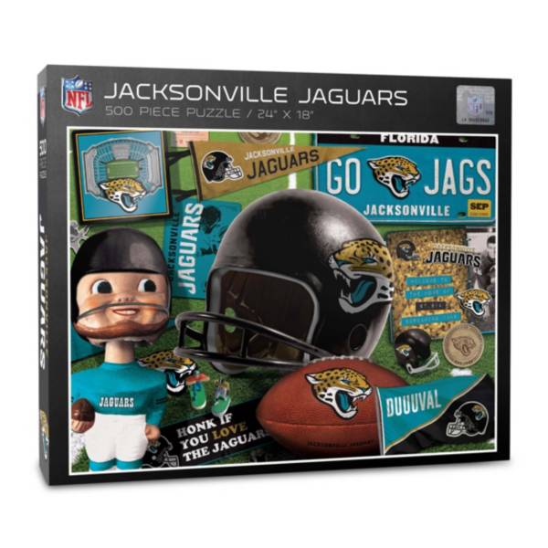 You The Fan Jacksonville Jaguars Retro Series 500-Piece Puzzle