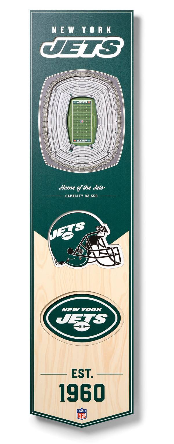 You The Fan New York Jets 8''x32'' 3-D Banner