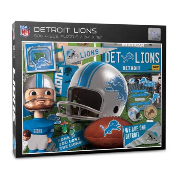 You The Fan Detroit Lions Retro Series 500-Piece Puzzle