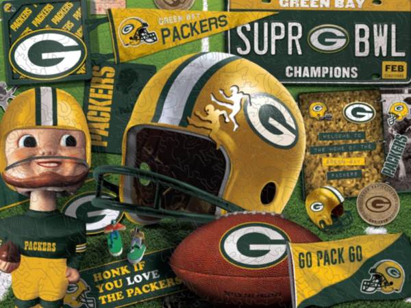 You The Fan Green Bay Packers Wooden Puzzle