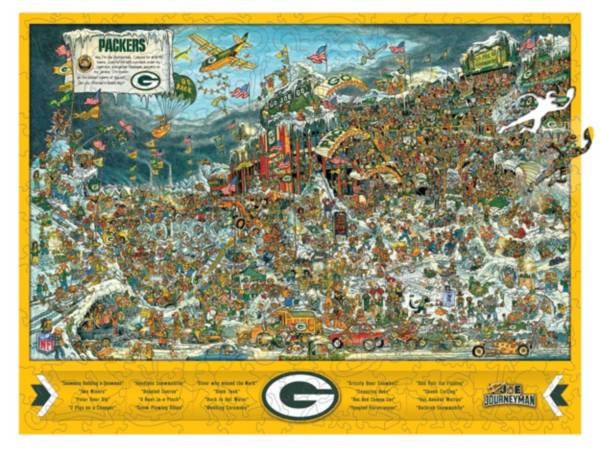 You The Fan Green Bay Packers Wooden Puzzle