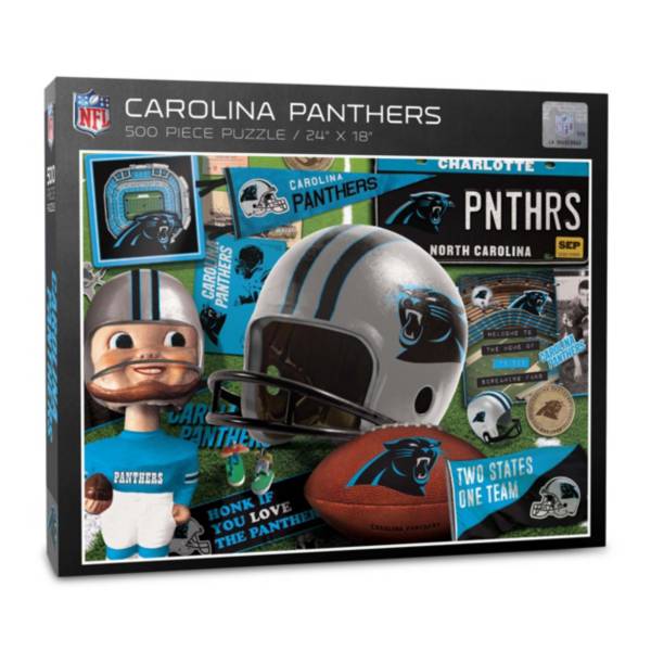 You The Fan Carolina Panthers Retro Series 500-Piece Puzzle