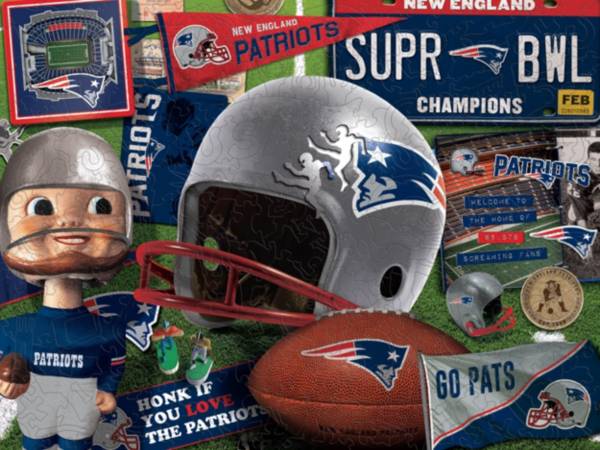 You The Fan New England Patriots Wooden Puzzle