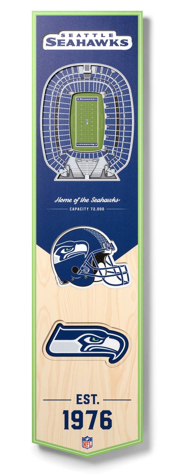 You The Fan Seattle Seahawks 8''x32'' 3-D Banner