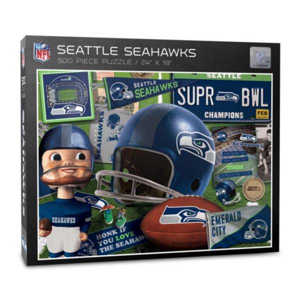 You The Fan Seattle Seahawks Retro Series 500-Piece Puzzle