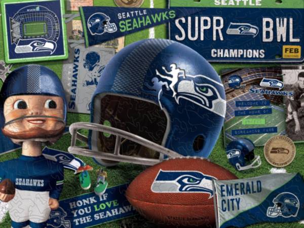 You The Fan Seattle Seahawks Wooden Puzzle