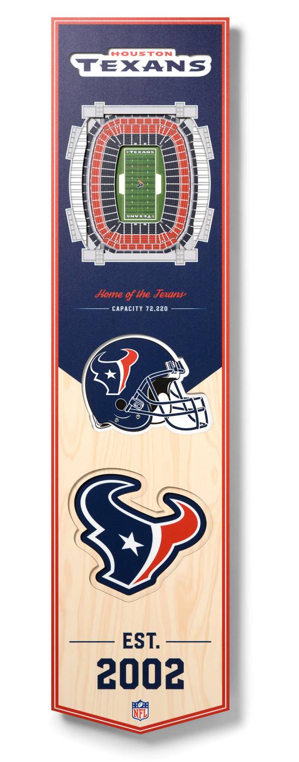 You The Fan Houston Texans 8''x32'' 3-D Banner