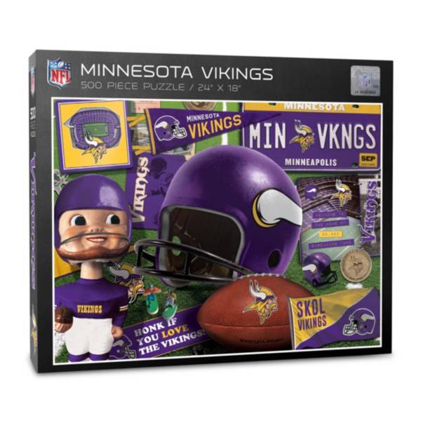 You The Fan Minnesota Vikings Retro Series 500-Piece Puzzle