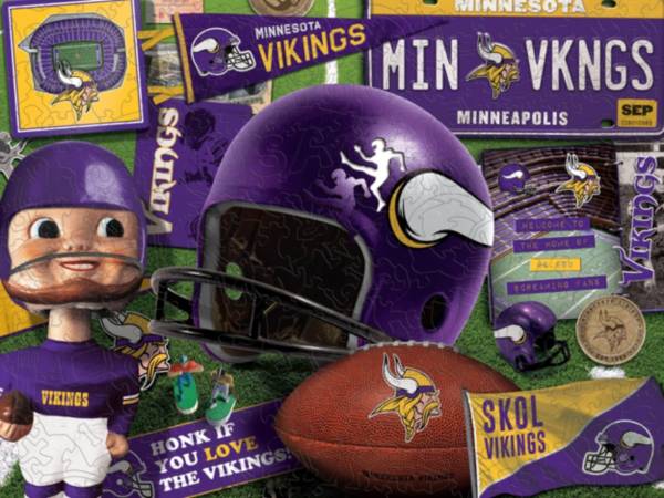 You The Fan Minnesota Vikings Wooden Puzzle