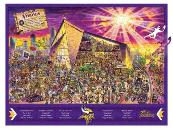 You The Fan Minnesota Vikings Wooden Puzzle