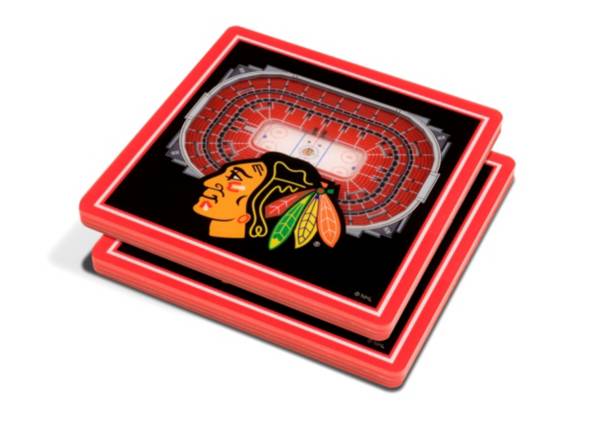 You the Fan Chicago Blackhawks Stadium View Coaster Set