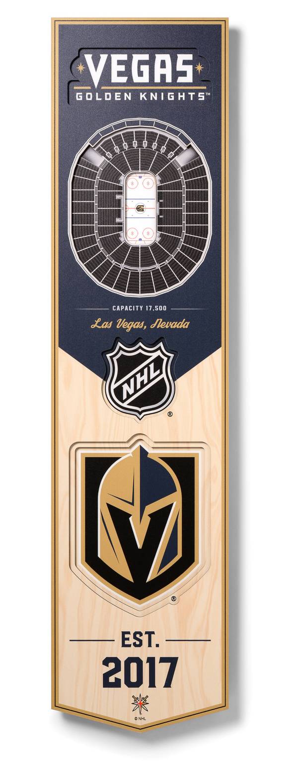 You The Fan Vegas Golden Knights 8''x32'' 3-D Banner