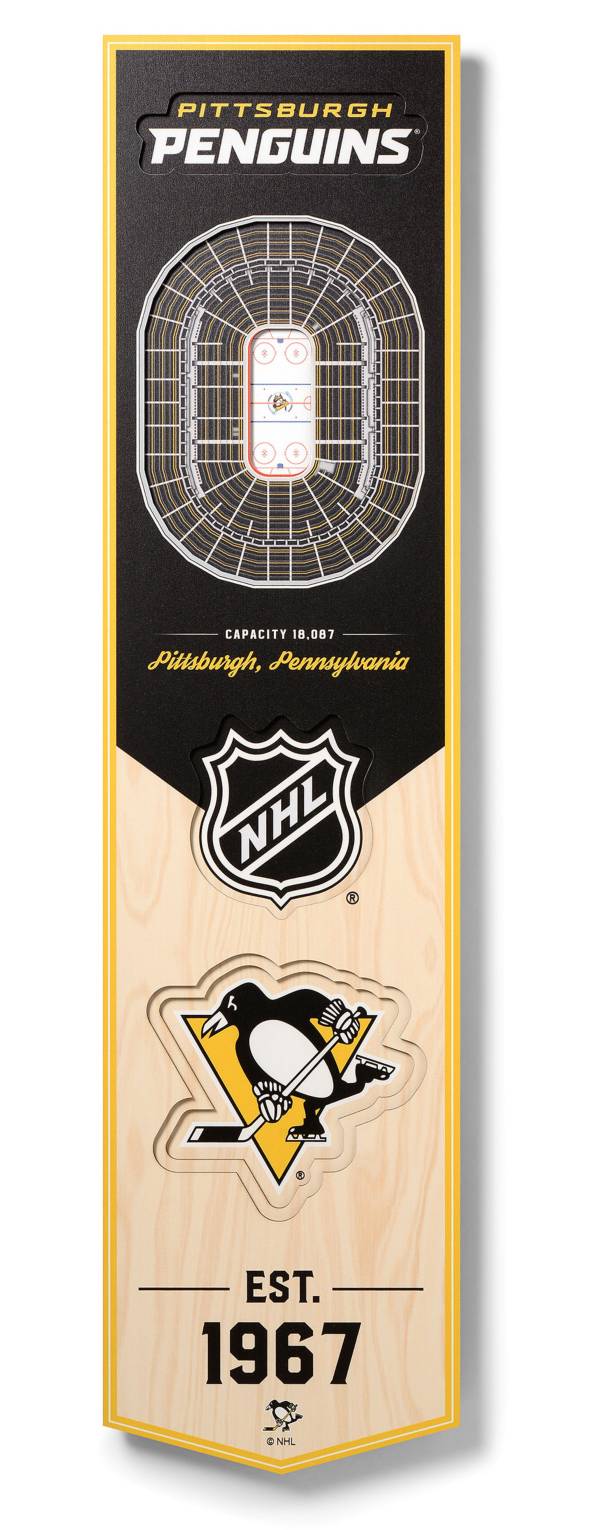 You The Fan Pittsburgh Penguins 8''x32'' 3-D Banner