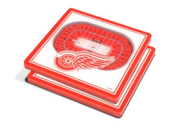 You the Fan Detroit Red Wings Stadium View Coaster Set