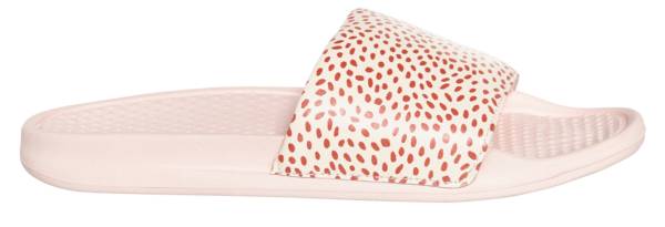 Women's One Strap Confetti Dot Printed Slides