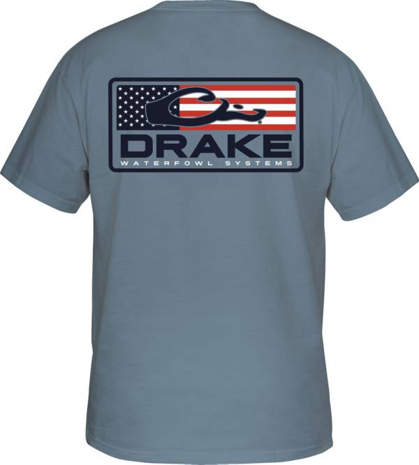 Drake Waterfowl Men's Patriotic Bar Short Sleeve T-shirt