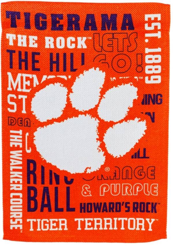 Evergreen Clemson Tigers Fan Rule House Flag