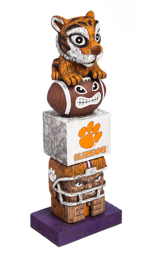 Evergreen Clemson Tigers Tiki Totem