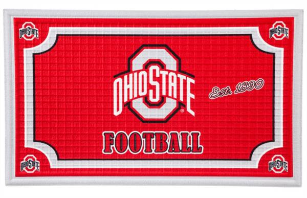 Evergreen Ohio State Buckeyes Embossed Door Mat