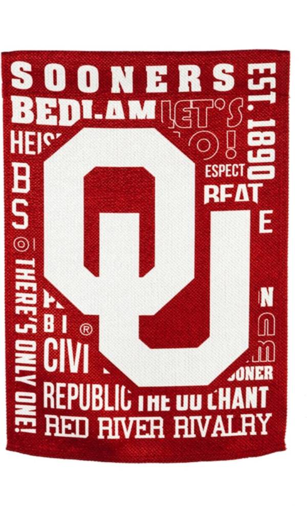 Evergreen Oklahoma Sooners Fan Rule House Flag