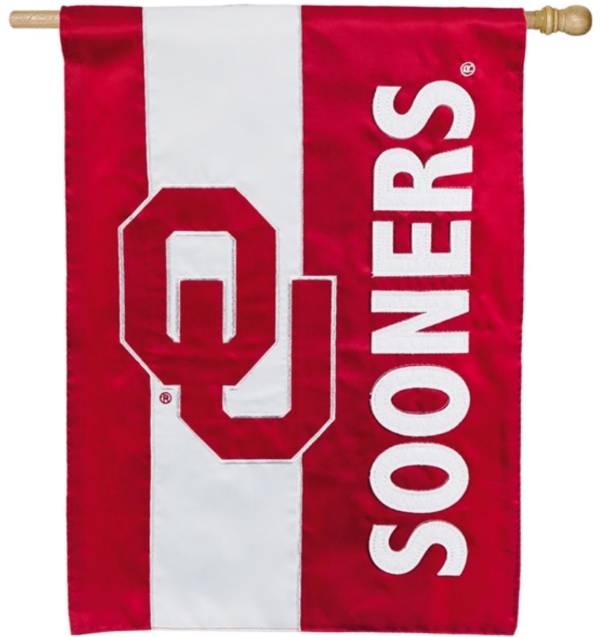 Evergreen Oklahoma Sooners Embellish House Flag